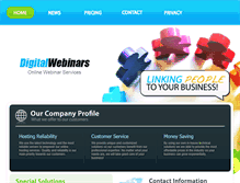 Tablet Screenshot of digitalwebinars.com